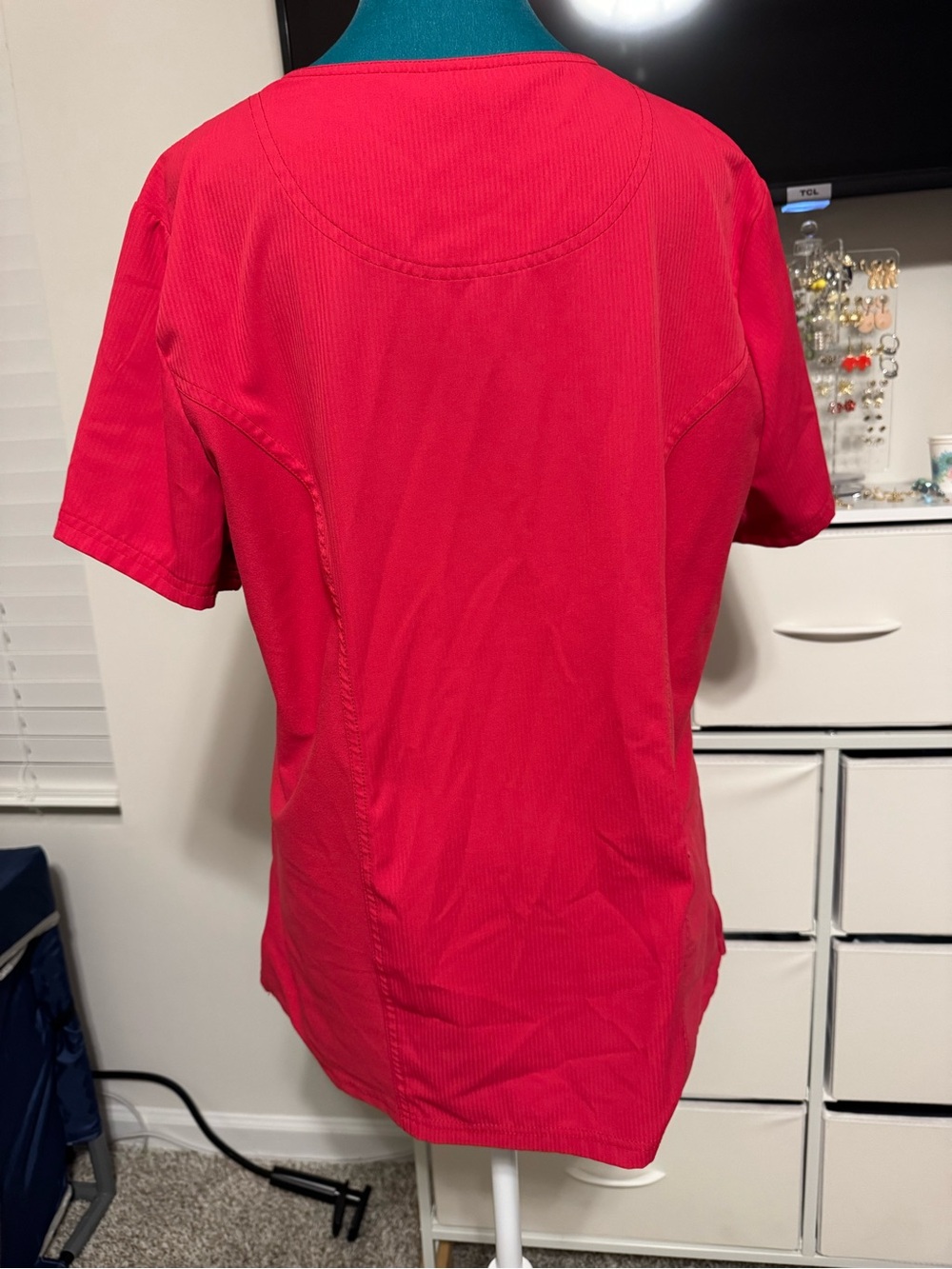 Elle Women’s Red Scrub Top - Picture 12 of 16